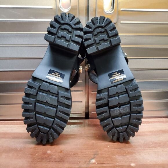 Madden Girl Storrm Black Platform Jeweled Heel Sandals 7.5 M - Picture 10 of 15